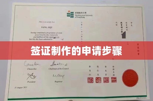 大通签证制作的申请步骤