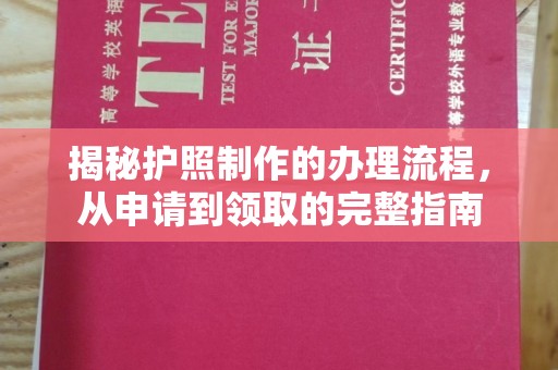 大通揭秘护照制作的办理流程，从申请到领取的完整指南