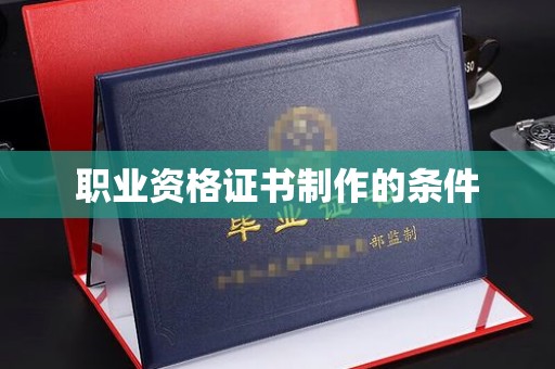大通职业资格证书制作的条件