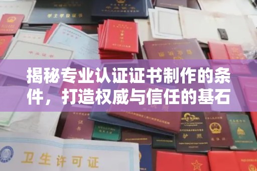 大通揭秘专业认证证书制作的条件，打造权威与信任的基石