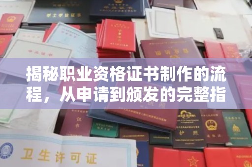 大通揭秘职业资格证书制作的流程，从申请到颁发的完整指南
