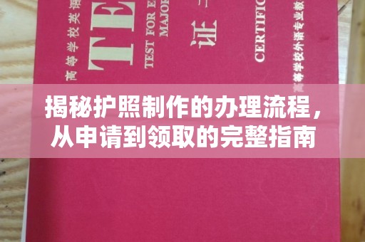 大通揭秘护照制作的办理流程，从申请到领取的完整指南
