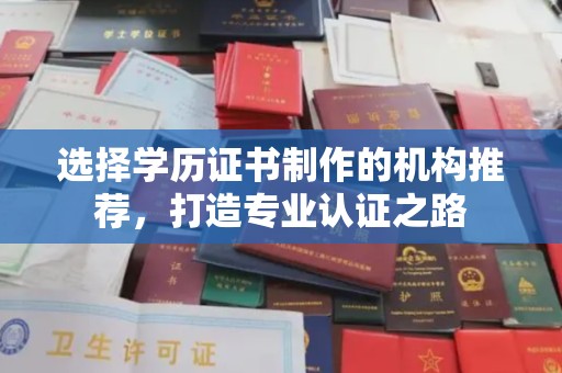 大通选择学历证书制作的机构推荐，打造专业认证之路