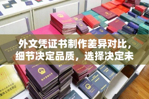 大通外文凭证书制作差异对比，细节决定品质，选择决定未来