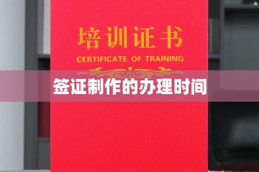 大通签证制作的办理时间