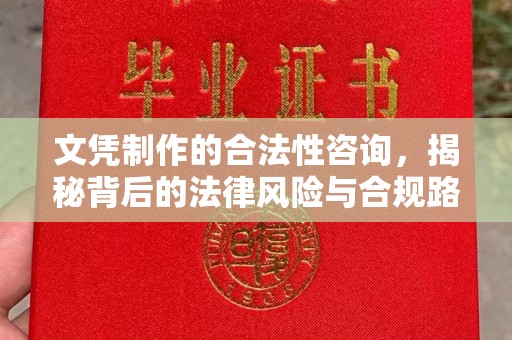 大通文凭制作的合法性咨询，揭秘背后的法律风险与合规路径